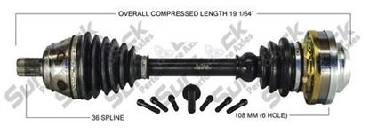 Picture of Audi TT Left Front CV Shafts 2000-2006 1J0407271QA