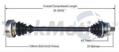 Picture of Audi A4 Left Front CV Shaft 96-01 8D0407451AX 