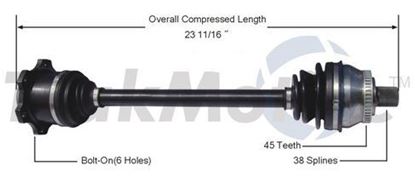 Picture of Audi A4 Left Front CV Shaft 96-01 8D0407451CX