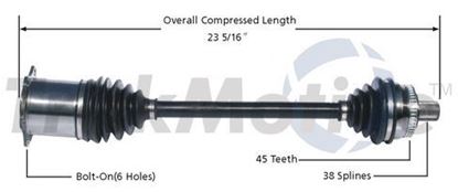 Picture of Audi A4 Left Front CV Shaft 05-08 8E0407451EX